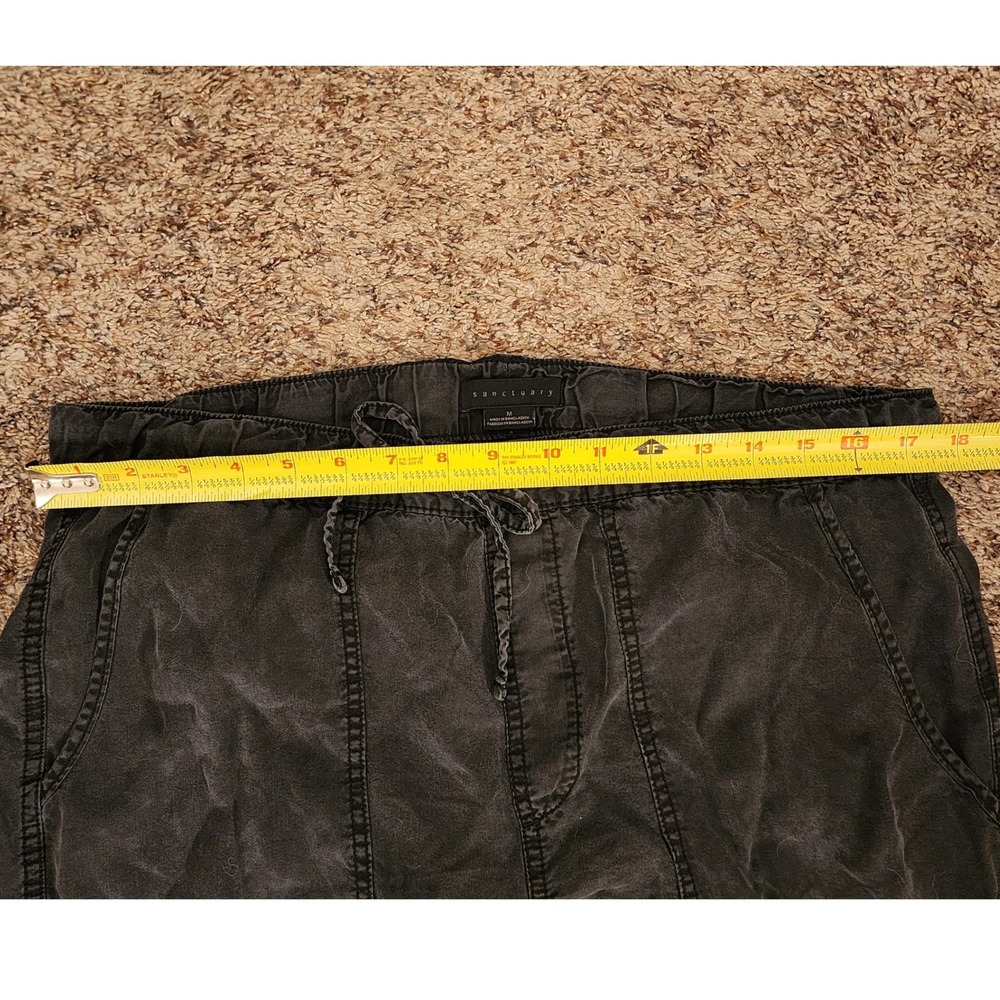 Sanctuary Washed Black 100% Lyocell Utility Jogger Pants Medium - Picture 4 of 9